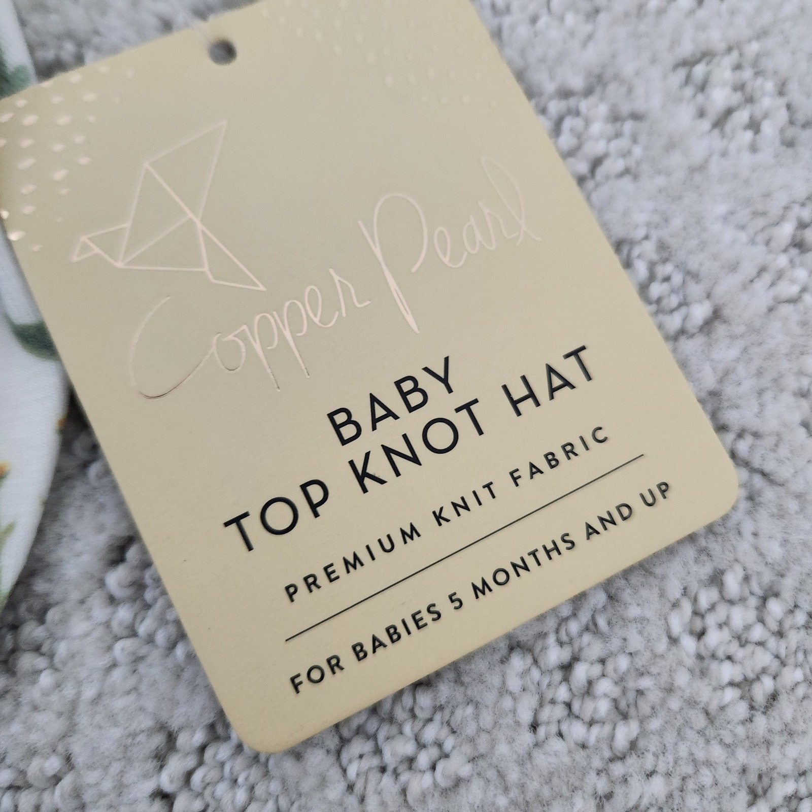 Nwt Baby Top Knot Hat Wildflower Floral Premium Knit Beanie 5 Months+ — image 3 of 7